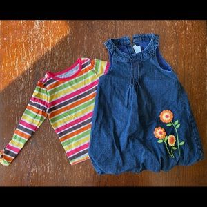 Crazy 8 Denim Bubble jumper and striped Tee